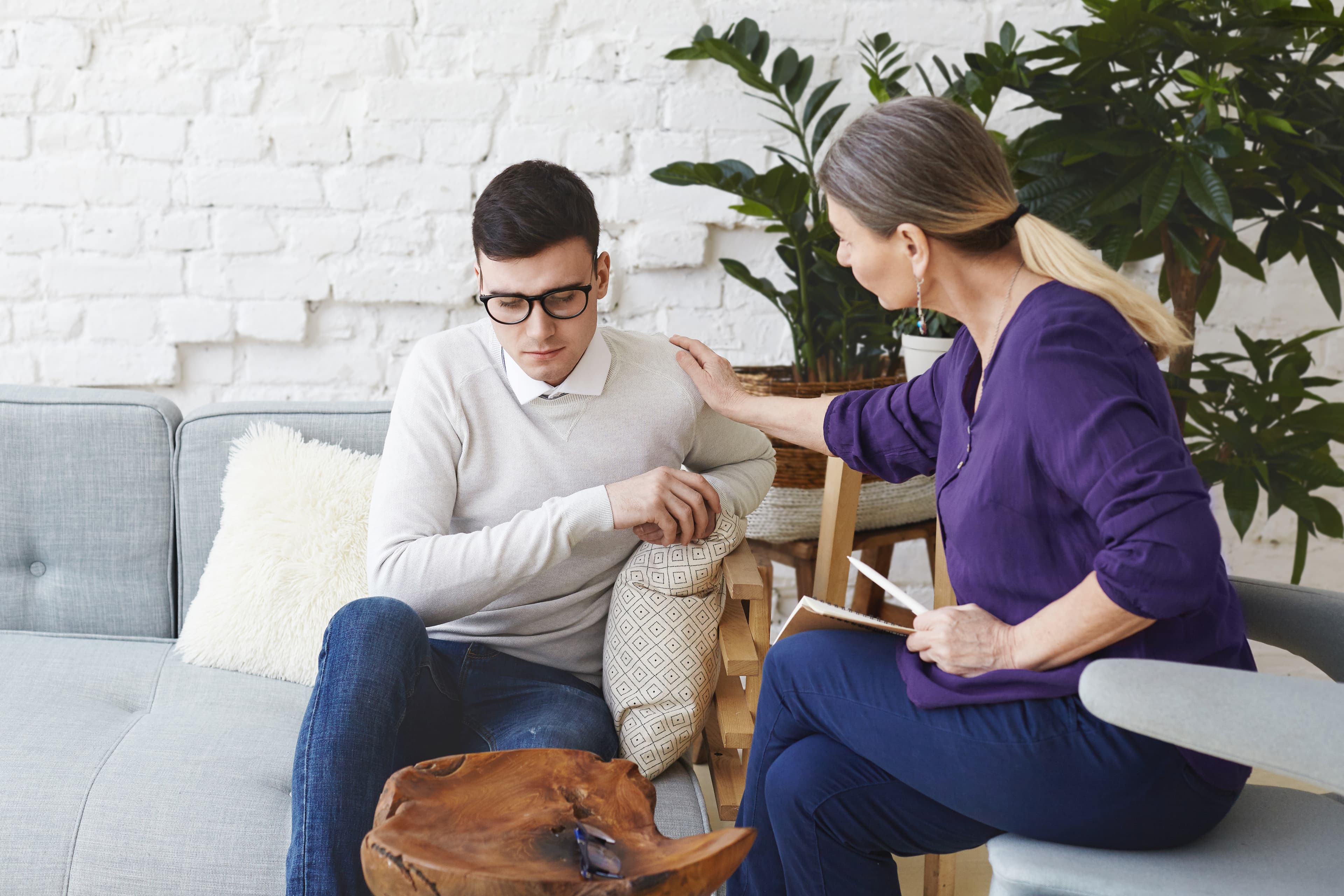 Anxiety & Panic Disorder Counsellor supporting a client during a therapy session